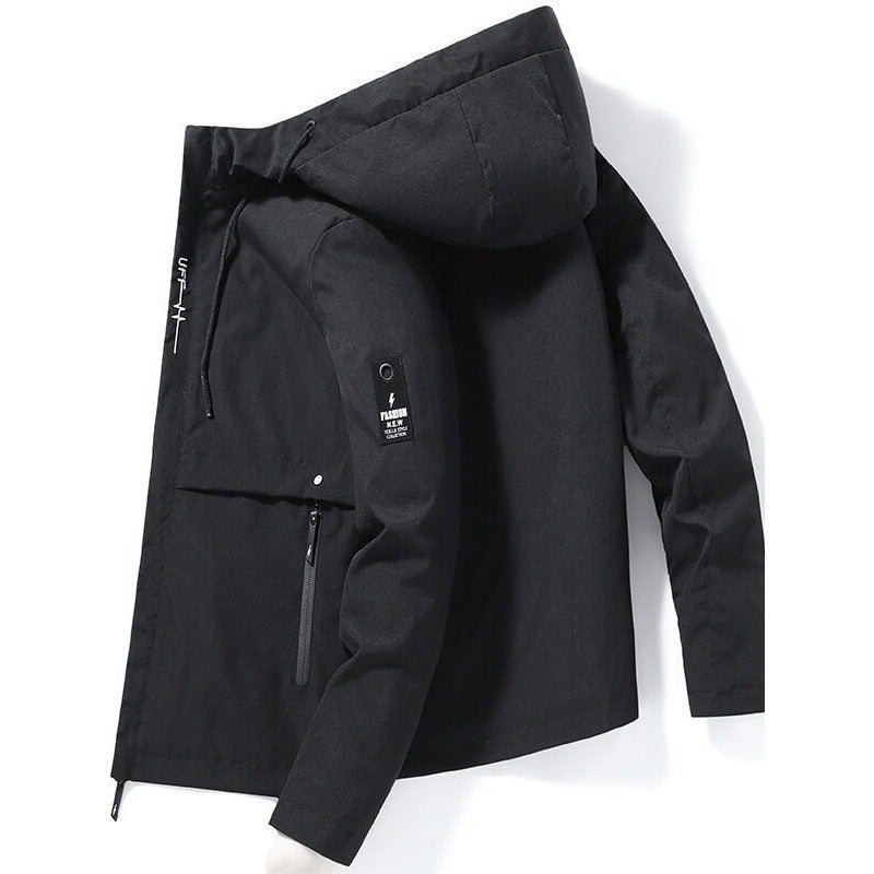 2023 Youth Casual Baseball Clothes Men'S Korean Fashion Hooded Jacket Cardigan Sports Jacket - Image 5